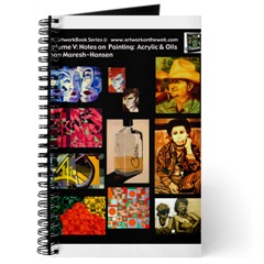 Journal with Painting in Oils & Acrylic Cover